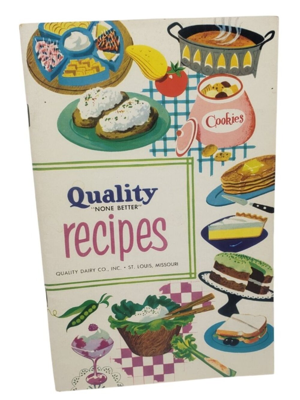 Quality Dairy Recipes Cookbook Vintage 1954
